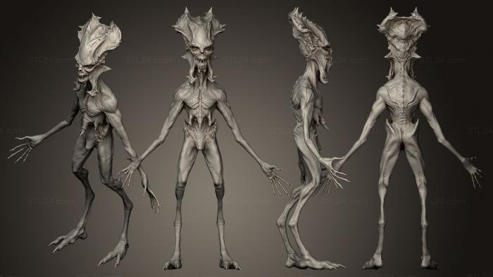 Figurines heroes, monsters and demons (Proximian, STKM_0504) 3D models for cnc
